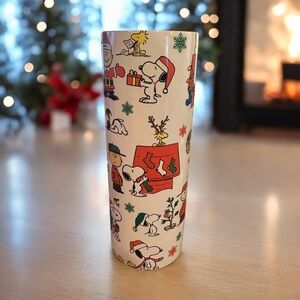 Charlie Brown Snoopy Christmas Tumbler NEW handmade